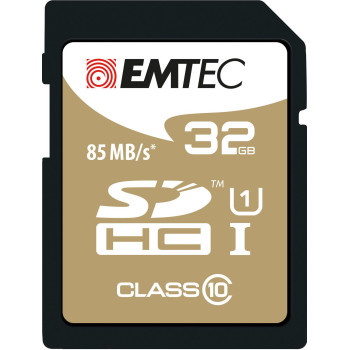 Emtec SD Card 32GB SDHC (CLASS10) Gold + Kartenblister 28