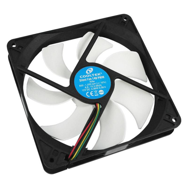 Cooltek Silent Fan 140*140*25 PWM 600 - 1200RPM 26 Cooltek Silent Fan 140*140*25 PWM 600 - 1200RPM 26