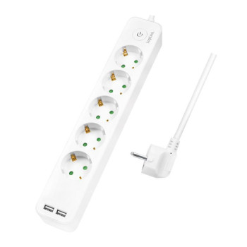 LogiLink Power Extension 1.5 M 5 Ac Outlet(S) Indoor White