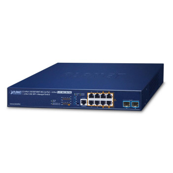 Planet L3 4-Port 10/100/1000T 802.3at PoE + 4-Port 2.5G 802.2bt PoE + 2-Port 10G SFP+ Managed Switch