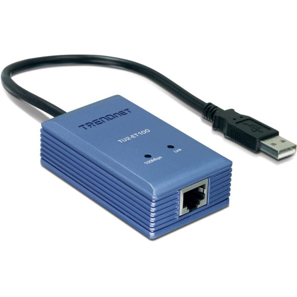 TRENDnet USB to 10/100Mbps Adapter TU2-ET100, Wired, USB, Ethernet, 100 Mbit/s TRENDnet USB to 10/100Mbps Adapter TU2-ET100, Wired, USB, Ethernet, 100 Mbit/s