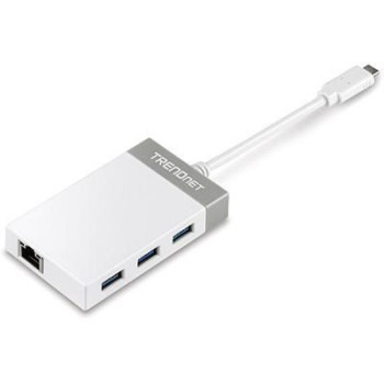 TRENDnet USB-C to Gigabit Ethernet Adapter + USB Hub ter + USB Hub