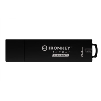 Kingston Technology IronKey D300 pamięć USB 64 GB USB Typu-A 3.2 Gen 1 (3.1 Gen 1) Czarny