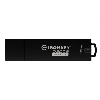 Kingston Technology IronKey D300 pamięć USB 16 GB USB Typu-A 3.2 Gen 1 (3.1 Gen 1) Czarny