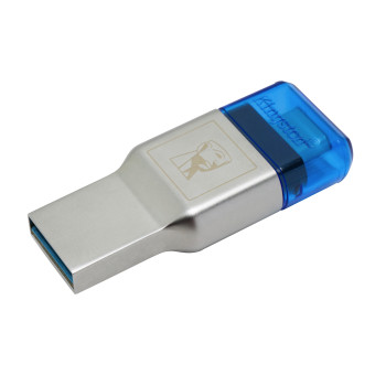 Kingston Technology MobileLite Duo 3C czytnik kart USB 3.2 Gen 1 (3.1 Gen 1) Type-A Type-C Niebieski, Srebrny