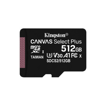 Kingston Technology Canvas Select Plus 512 GB MicroSDXC UHS-I Klasa 10