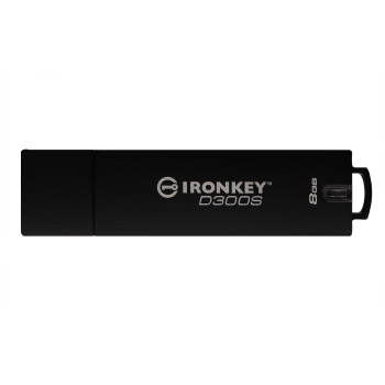 Kingston Technology IronKey D300S pamięć USB 8 GB USB Typu-A 3.2 Gen 1 (3.1 Gen 1) Czarny