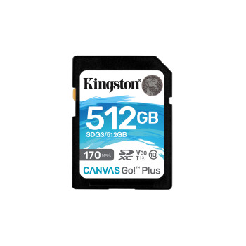 Kingston Technology Canvas Go! Plus 512 GB SD UHS-I Klasa 10