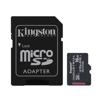 Kingston Technology Industrial 16 GB MicroSDHC UHS-I Klasa 10