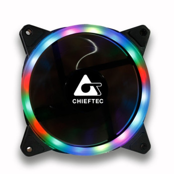 Chieftec AF-12RGB system chłodzenia komputerów Wentylator 12 cm Czarny 1 szt.