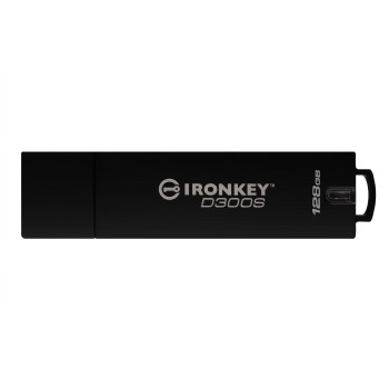Kingston Technology IronKey D300S pamięć USB 128 GB USB Typu-A 3.2 Gen 1 (3.1 Gen 1) Czarny