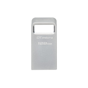 Kingston Technology DataTraveler Micro pamięć USB 128 GB USB Typu-A 3.2 Gen 1 (3.1 Gen 1) Srebrny