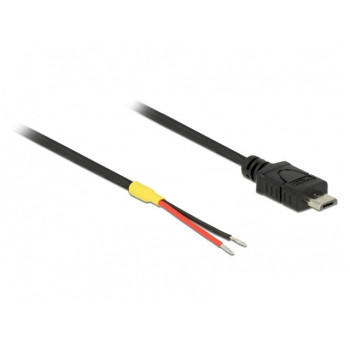 Kabel USB micro BM - 2x luźne przewody (VCC/GND) 0.2m