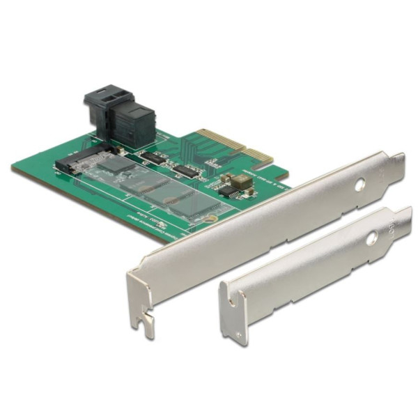 Karta PCI Express 1 x wewnętrzny NVMe M.2 PCIe 1 x wewnętrzny. Konstrukcja niskoprofilowa Karta PCI Express 1 x wewnętrzny NVMe M.2 PCIe 1 x wewnętrzny. Konstrukcja niskoprofilowa