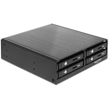 Kieszeń HDD wewnętrzna SATA 5,25 4xHDD 2.5 czarna