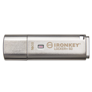 Kingston Technology IronKey Locker+ 50 pamięć USB 16 GB USB Typu-A 3.2 Gen 1 (3.1 Gen 1) Srebrny