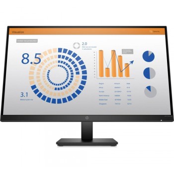 LCD Monitor HP P27q G4 27" Business Panel IPS 2560x1440 16:9 Matte 5 ms Swivel Pivot Height adjustable Tilt Colour Black 8MB11AA