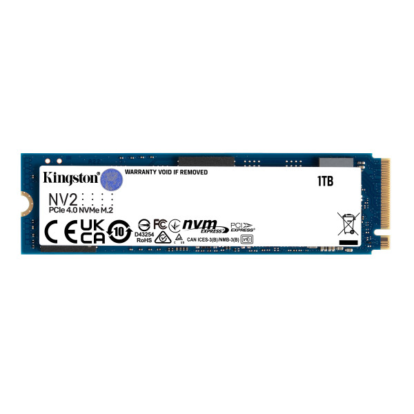 Kingston Technology NV2 M.2 1 TB PCI Express 4.0 3D NAND NVMe Kingston Technology NV2 M.2 1 TB PCI Express 4.0 3D NAND NVMe