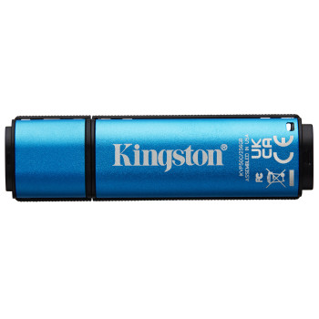 Kingston Technology IronKey Vault Privacy 50 pamięć USB 64 GB USB Type-C 3.2 Gen 1 (3.1 Gen 1) Czarny, Niebieski