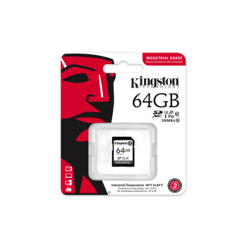 Kingston Technology Industrial 64 GB SDHC UHS-I Klasa 10