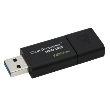 Kingston Technology DataTraveler 100 G3 pamięć USB 128 GB USB Typu-A 3.2 Gen 1 (3.1 Gen 1) Czarny