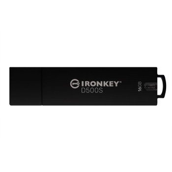 Kingston Technology IronKey D500S pamięć USB 16 GB USB Typu-A 3.2 Gen 1 (3.1 Gen 1) Czarny