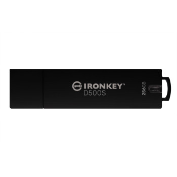 Kingston Technology IronKey D500S pamięć USB 256 GB USB Typu-A 3.2 Gen 1 (3.1 Gen 1) Czarny