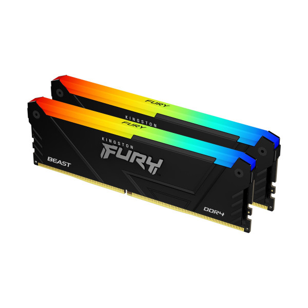 Kingston Technology FURY Beast RGB moduł pamięci 16 GB 2 x 8 GB DDR4 Kingston Technology FURY Beast RGB moduł pamięci 16 GB 2 x 8 GB DDR4