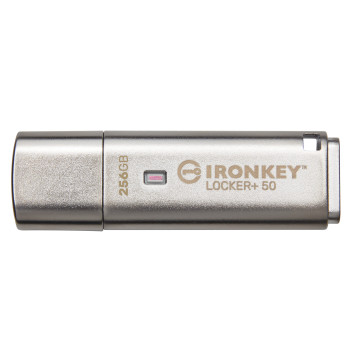Kingston Technology IronKey Locker+ 50 pamięć USB 256 GB USB Typu-A 3.2 Gen 1 (3.1 Gen 1) Srebrny