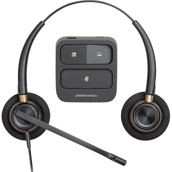 HP Poly EncorePro 520 Binaural Headset +Quick Disconnect HP Poly EncorePro 520 Binaural Headset +Quick Disconnect