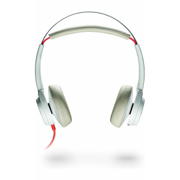 POLY Blackwire 7225 Zestaw słuchawkowy Przewodowa Opaska na głowę Połączenia muzyka USB Type-C Biały