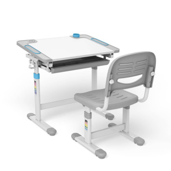 Biurko dla dzieci ergonomiczne z regulacją wysokości oraz krzesłem Ergo Office, ER-418