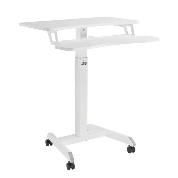 Stacja robocza, mobilna, z regulacj? wysoko?ci i podwójn? platform? Ergo Office, do pracy w pozycji stoj?cej, bia?a max. 8kg ER- Stacja robocza, mobilna, z regulacj? wysoko?ci i podwójn? platform? Ergo Office, do pracy w pozycji stoj?cej, bia?a max. 8kg ER-