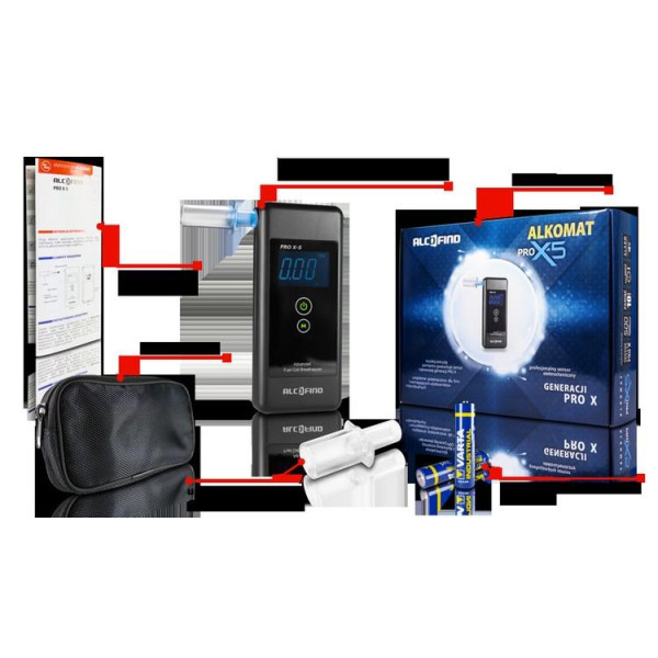 Alkomat elektrochemiczny AlcoFind PRO-X-5 Alkomat elektrochemiczny AlcoFind PRO-X-5