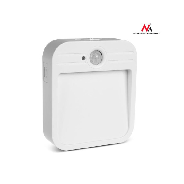 Lampa LED schodowa z sensorem ruchu Maclean MCE236, magnes, haczyk, temperatura 4000K, zasi?g 3-4m, akum 3.7V/500mAh, 4 LED SMD2 Lampa LED schodowa z sensorem ruchu Maclean MCE236, magnes, haczyk, temperatura 4000K, zasi?g 3-4m, akum 3.7V/500mAh, 4 LED SMD2