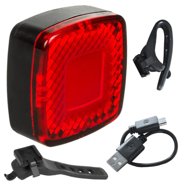 Lampka rowerowa tylna Maclean Energy MCE355 USB AUTO STOP sensor zmierzchu COB LED max.125lm acu 450mAh Lampka rowerowa tylna Maclean Energy MCE355 USB AUTO STOP sensor zmierzchu COB LED max.125lm acu 450mAh