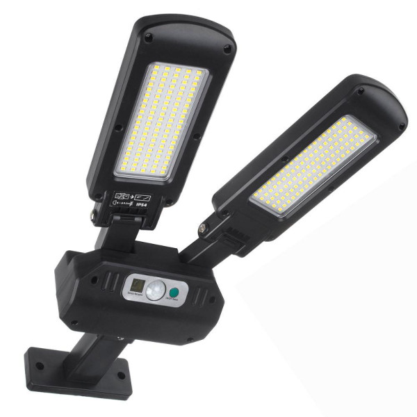 Lampa uliczna solarna LED Maclean MCE447 z czujnikiem ruchu i pilotem IP54, 5W, 2x450lm, 6500K, Li-ion 2400 mAh, 3 tryby pracy Lampa uliczna solarna LED Maclean MCE447 z czujnikiem ruchu i pilotem IP54, 5W, 2x450lm, 6500K, Li-ion 2400 mAh, 3 tryby pracy