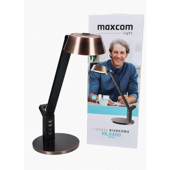 Lampka biurkowa MaxCom ML4400 Lumen, miedziany