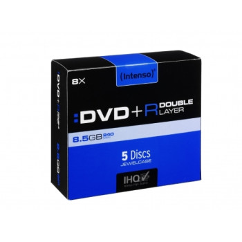 DVDR Intenso 8,5GB 5pcs JewelCase DOUBLE LAYER