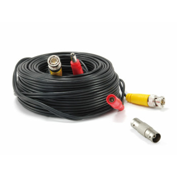LevelOne CAS-5018 kabel koncentryczny 18 m BNC DC Czarny