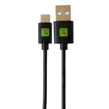 Techly ICOC MUSB20-CMAM01T kabel USB 0,1 m USB 2.0 USB A USB C Czarny