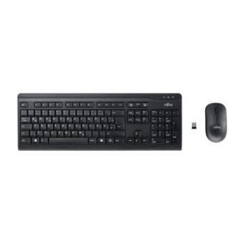 Fujitsu Wireless Keyboard Set LX410 klawiatura Dołączona myszka RF Wireless QWERTY Włoski Czarny