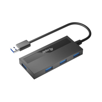 Equip 128956 huby i koncentratory USB 3.2 Gen 1 (3.1 Gen 1) Type-A 5000 Mbit s Czarny