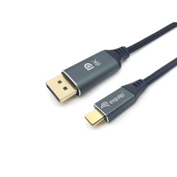 Equip 133421 adapter kablowy 1 m USB Type-C DisplayPort Szary