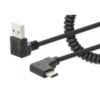 Manhattan 356220 kabel USB 1 m USB A USB C Czarny