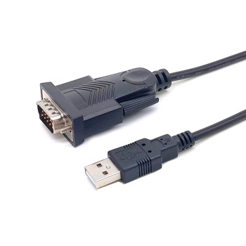 Equip 133391 kabel równoległy Czarny 1,5 m USB Typu-A DB-9