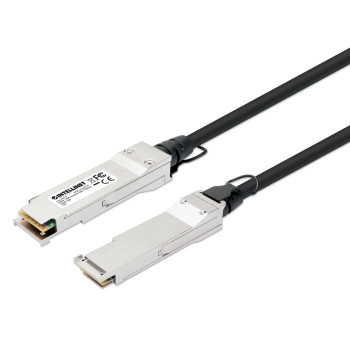 Intellinet 508537 kabel optyczny 3 m QSFP+ Czarny, Srebrny
