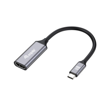 Equip 133491 adapter kablowy 0,15 m USB Type-C HDMI Czarny, Szary