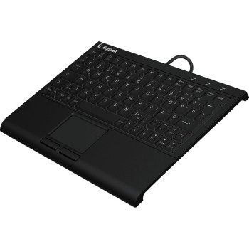 KeySonic KSK-3211ELU (DE) klawiatura USB QWERTZ Niemiecki Czarny