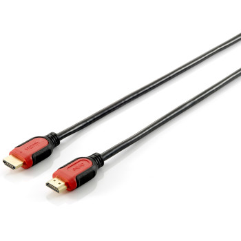 Equip 119341 kabel HDMI 1 m HDMI Typu A (Standard) Czarny, Czerwony